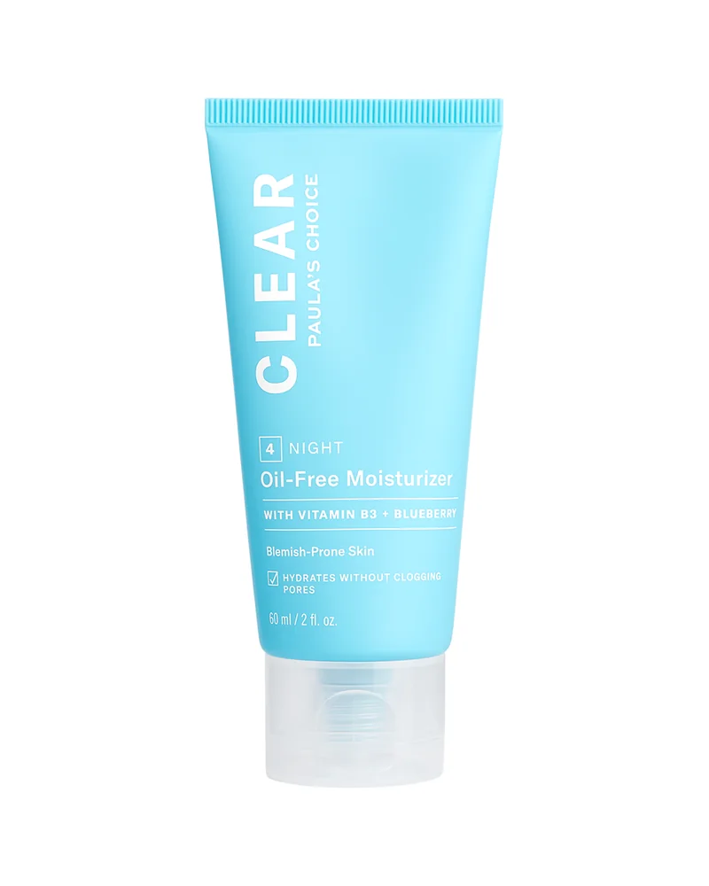 Envase de Clear Oil-Free Moisturizer sobre fondo blanco