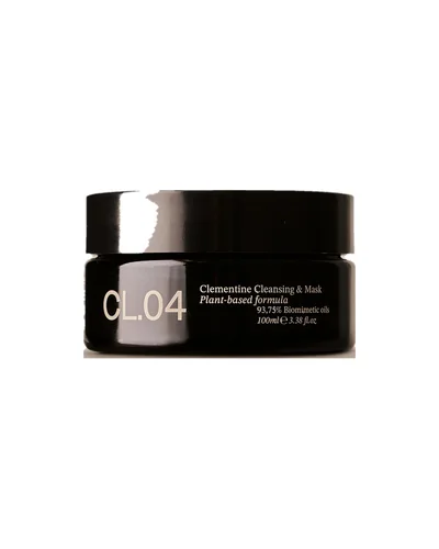 Envase de Clementine Cleansing & Mask sobre fondo blanco