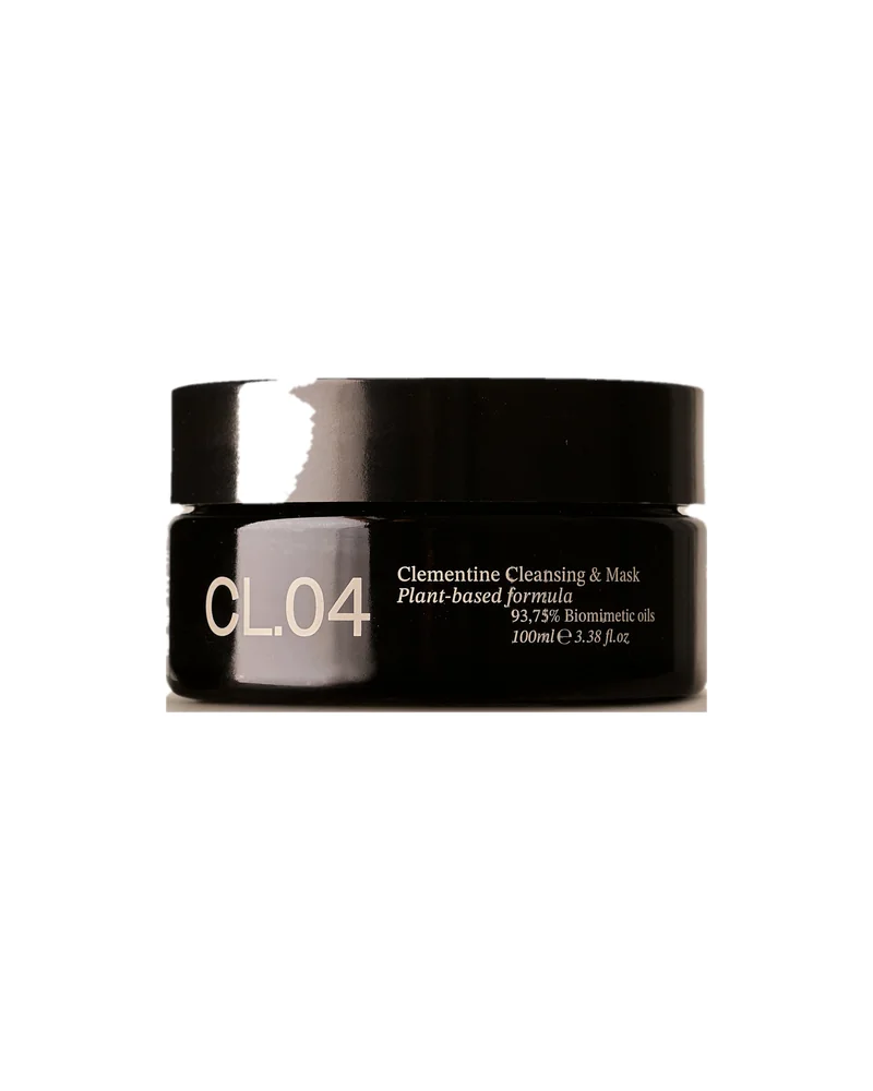 Envase de Clementine Cleansing & Mask sobre fondo blanco