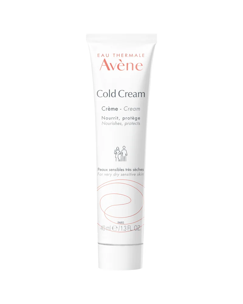 Envase de Cold Cream Crema sobre fondo blanco