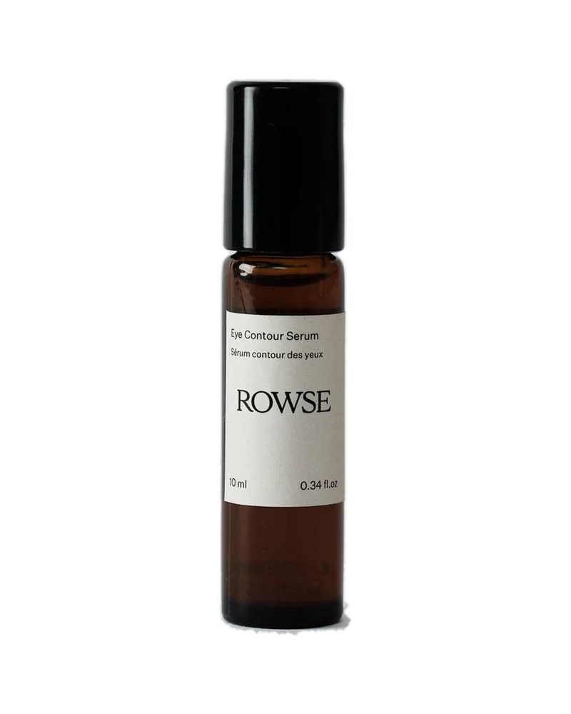 Envase de Sérum Contorno de Ojos de Rowse sobre fondo blanco