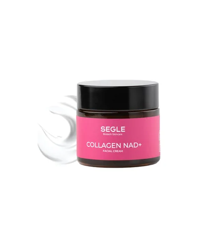 Envase de Crema Collagen NAD+ sobre fondo blanco