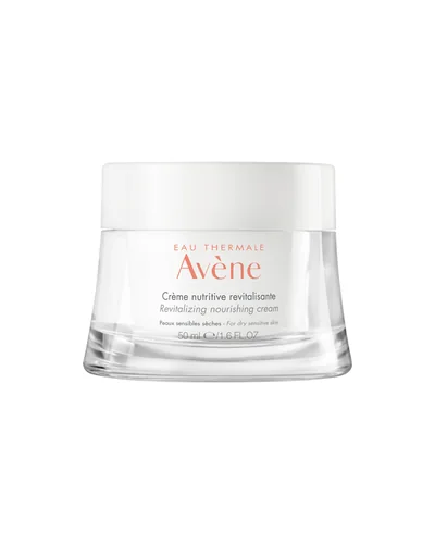 Envase de Crema nutritiva revitalizante sobre fondo blanco