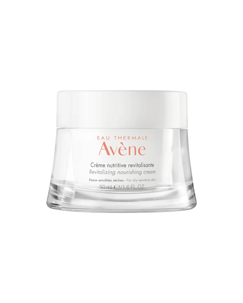 Envase de Crema nutritiva revitalizante sobre fondo blanco