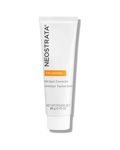 Envase de Enlighten Dark Spot Corrector sobre fondo blanco