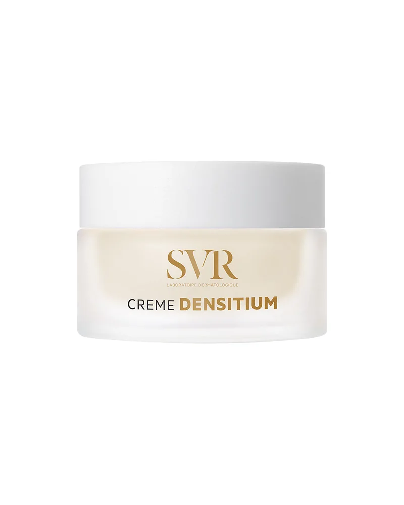 Envase de Densitium Crème sobre fondo blanco