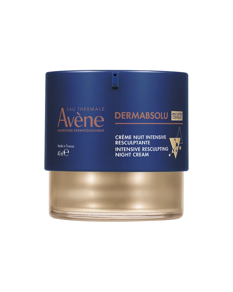Envase de DermAbsolu Crema de noche sobre fondo blanco