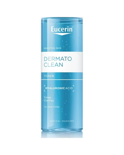 Envase de DermatoClean Tónico Facial sobre fondo blanco