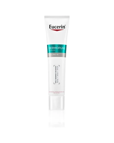 Envase de DermoPure Clinical Peeling 10 sobre fondo blanco
