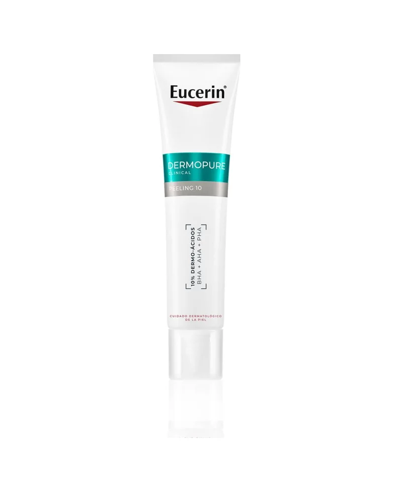 Envase de DermoPure Clinical Peeling 10 sobre fondo blanco