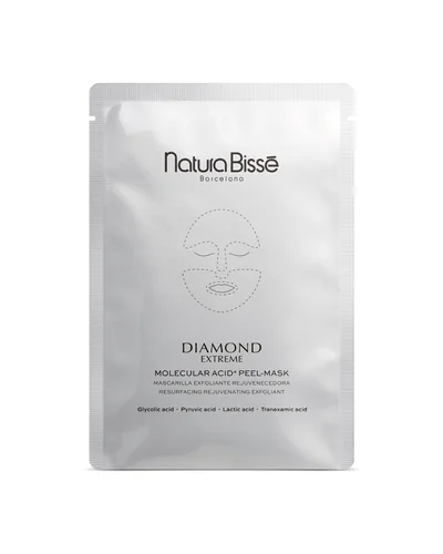 Envase de Diamond Extreme Molecular Acid⁴ Peel-Mask sobre fondo blanco
