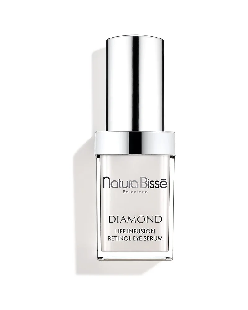 Envase de Diamond Life Infusion Retinol Eye Serum sobre fondo blanco