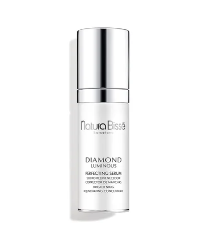 Envase de Diamond Luminous Perfecting Serum sobre fondo blanco