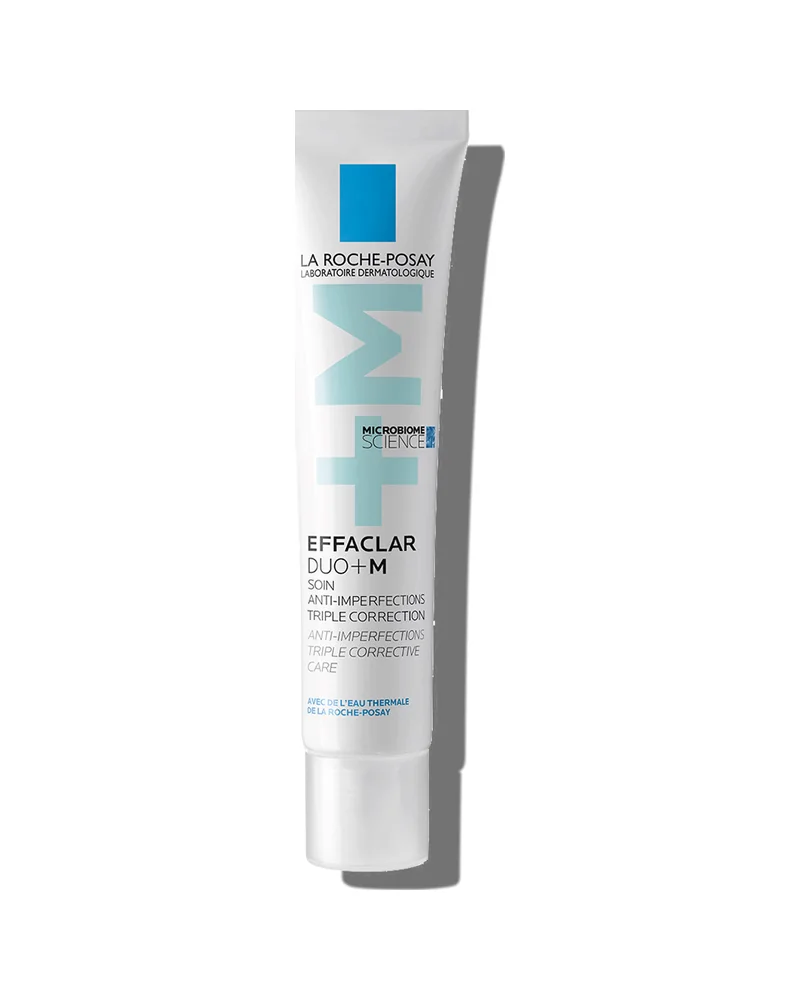 Envase de Effaclar Duo+M sobre fondo blanco