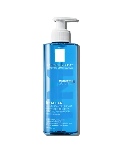 Envase de Effaclar Gel Limpiador +M sobre fondo blanco