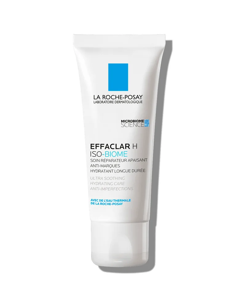 Envase de Effaclar H Iso-Biome Crema sobre fondo blanco