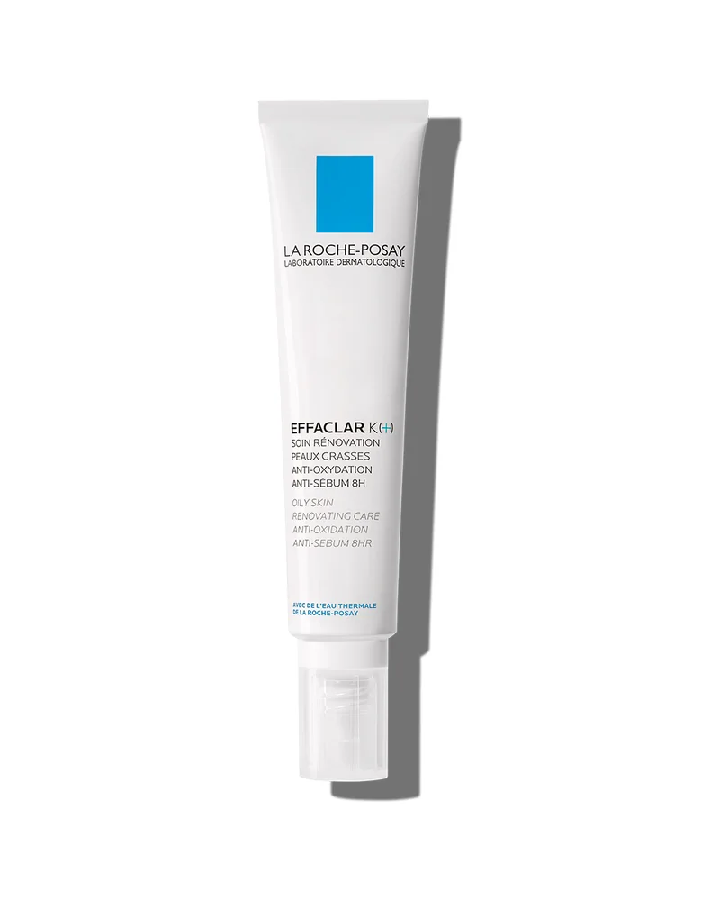 Envase de Effaclar K(+) sobre fondo blanco