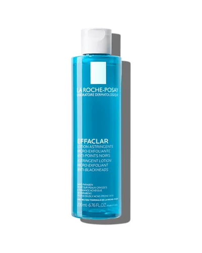 Envase de Effaclar Loción Astringente sobre fondo blanco