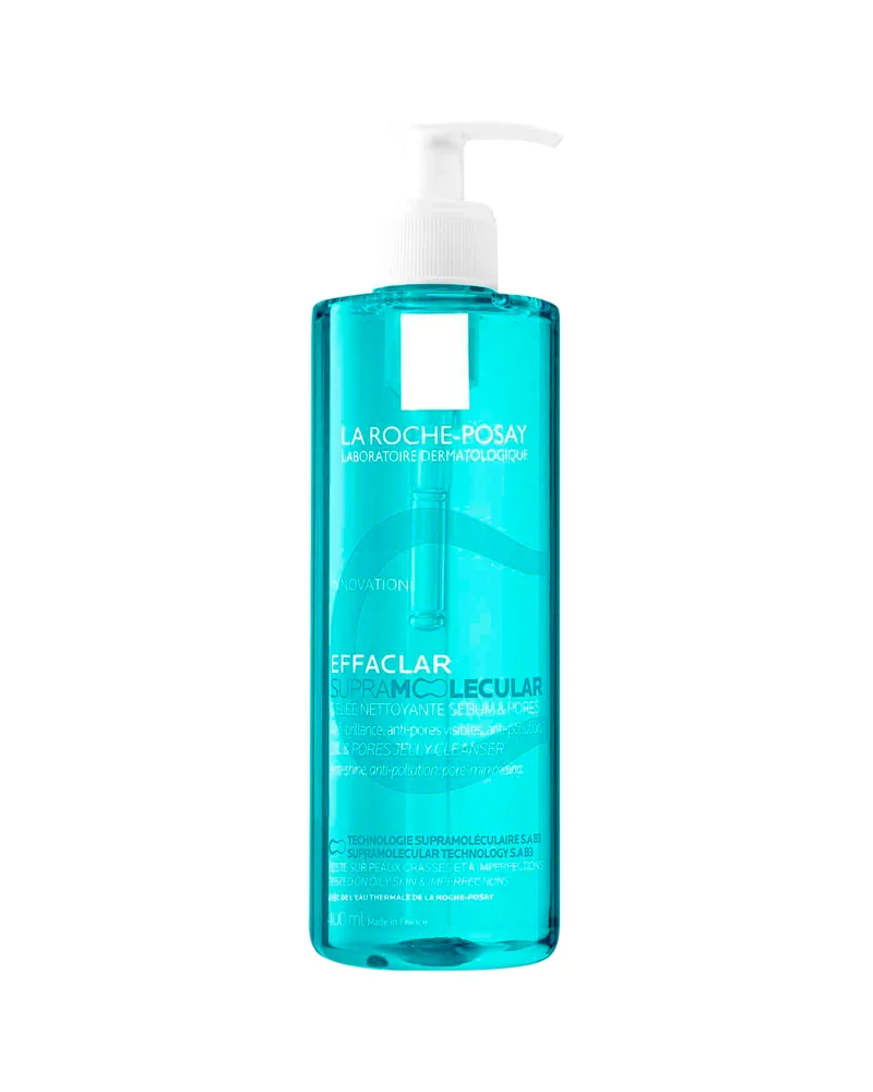 Envase de Effaclar Supramolecular Gel Limpiador sobre fondo blanco