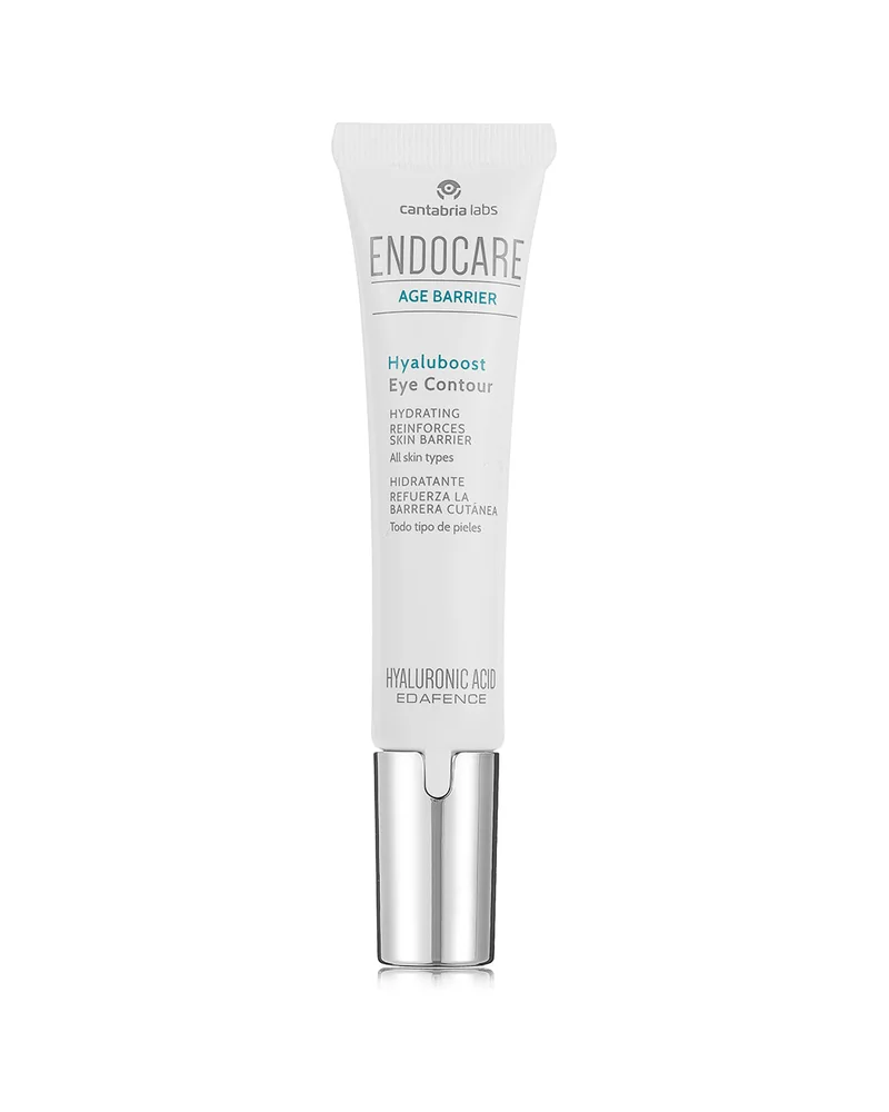Envase de Endocare Age Barrier Hyaluboost Contorno de Ojos sobre fondo blanco