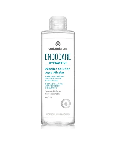 Envase de Endocare Hydractive Agua Micelar sobre fondo blanco