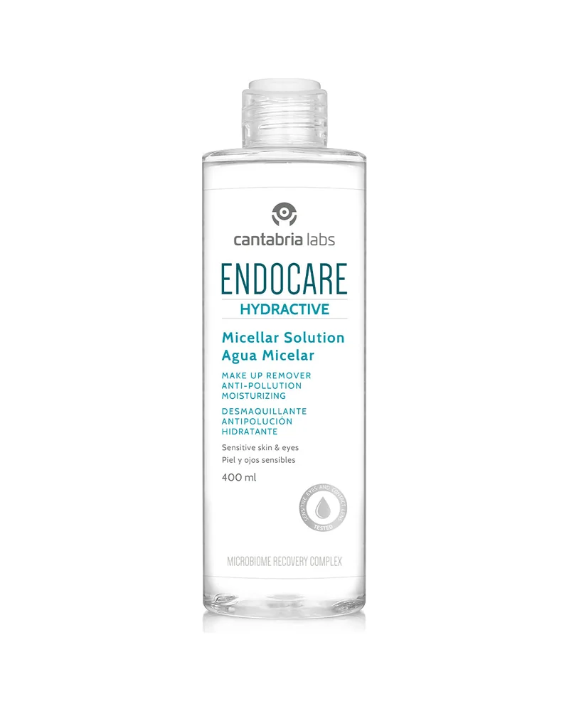 Envase de Endocare Hydractive Agua Micelar sobre fondo blanco