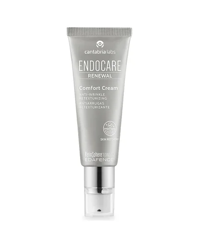 Envase de Endocare Renewal Comfort Cream sobre fondo blanco