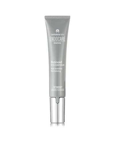 Envase de Endocare Renewal Retinoid Contorno de Ojos sobre fondo blanco