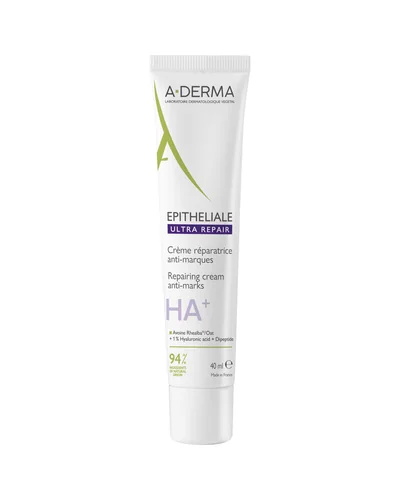 Envase de Epitheliale Ultra Repair Crema Reparadora Antimarcas sobre fondo blanco