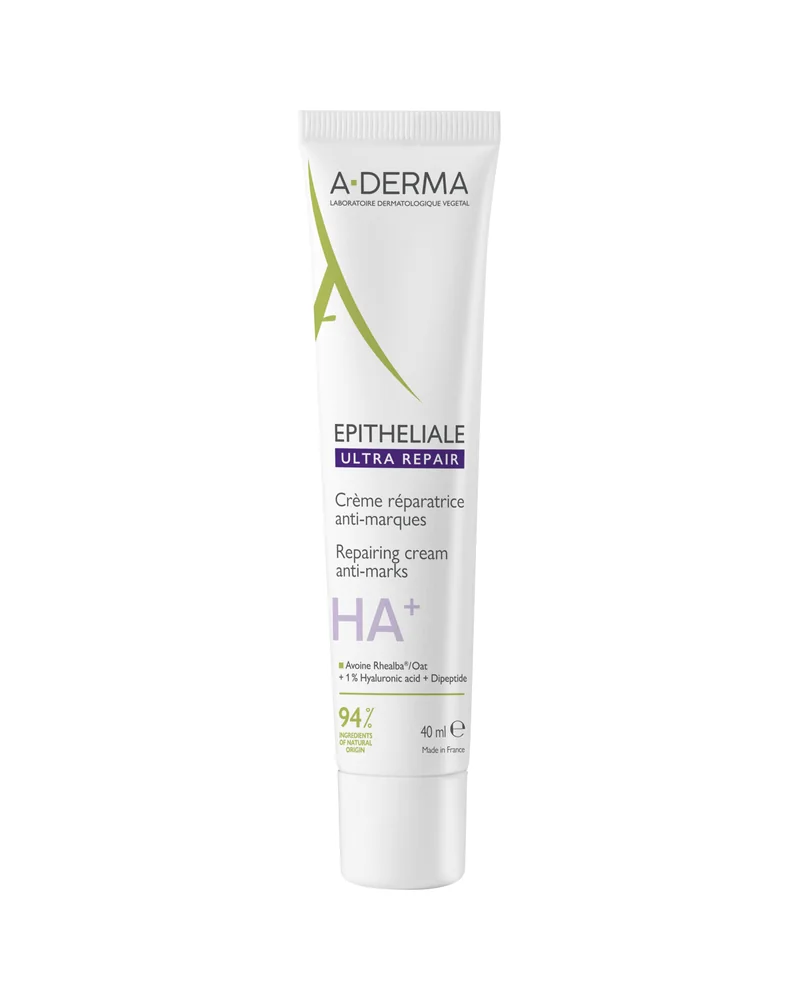 Envase de Epitheliale Ultra Repair Crema Reparadora Antimarcas sobre fondo blanco