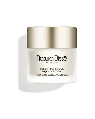Envase de Essential Shock (R)Evolution Pro-Exo Collagen Gel sobre fondo blanco