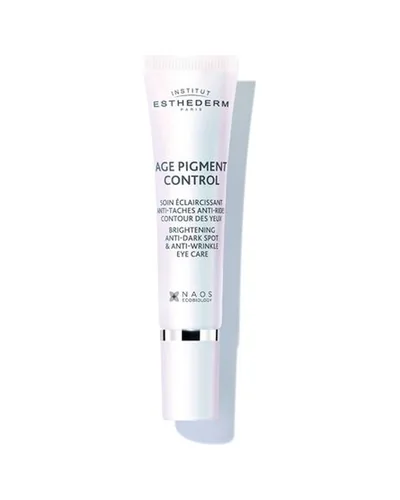 Tubo de Age Pigment Control Contorno de Ojos sobre fondo blanco