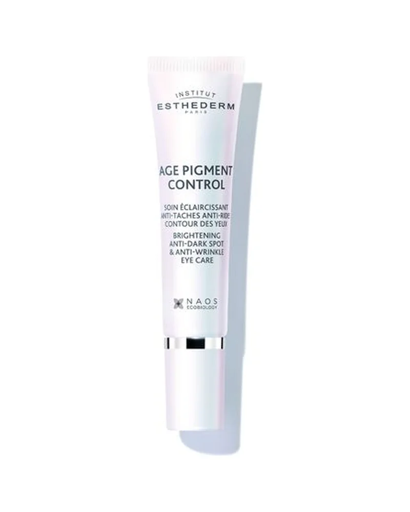 Tubo de Age Pigment Control Contorno de Ojos sobre fondo blanco