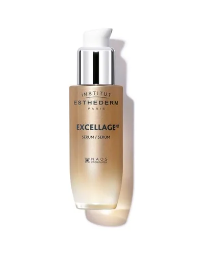 Envase de Excellage Sérum sobre fondo blanco