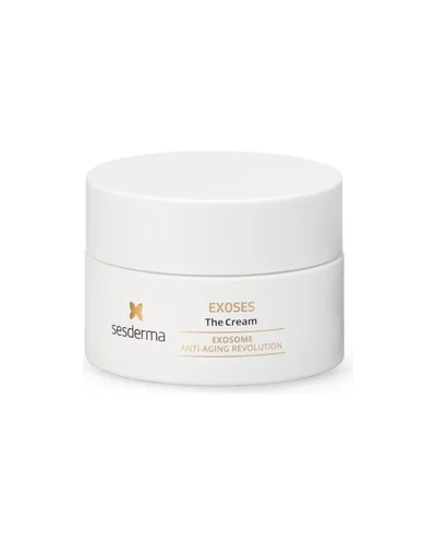 Envase de Exoses The Cream sobre fondo blanco