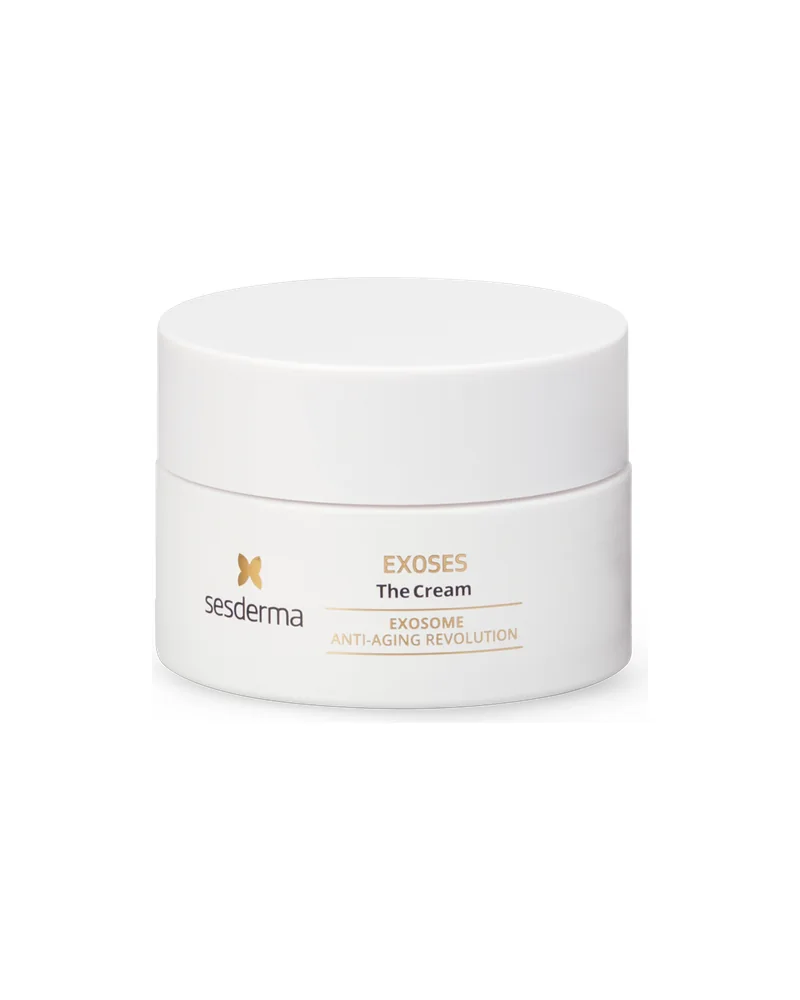 Envase de Exoses The Cream sobre fondo blanco