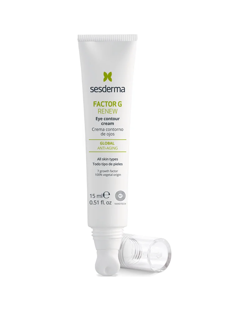 Envase de Factor G Renew Contorno de ojos sobre fondo blanco