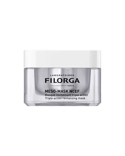 Tarro de Meso-Mask NCEF sobre fondo blanco