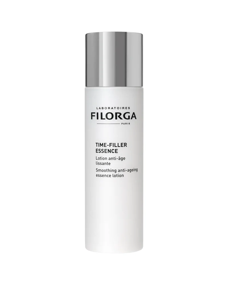Frasco de Time-Filler Essence sobre fondo blanco