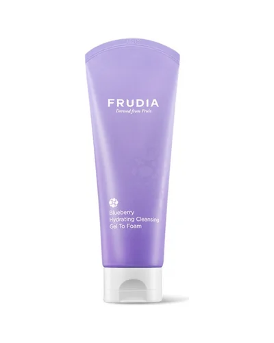 Tubo de Blueberry Hydrating Cleansing Gel to Foam sobre fondo blanco