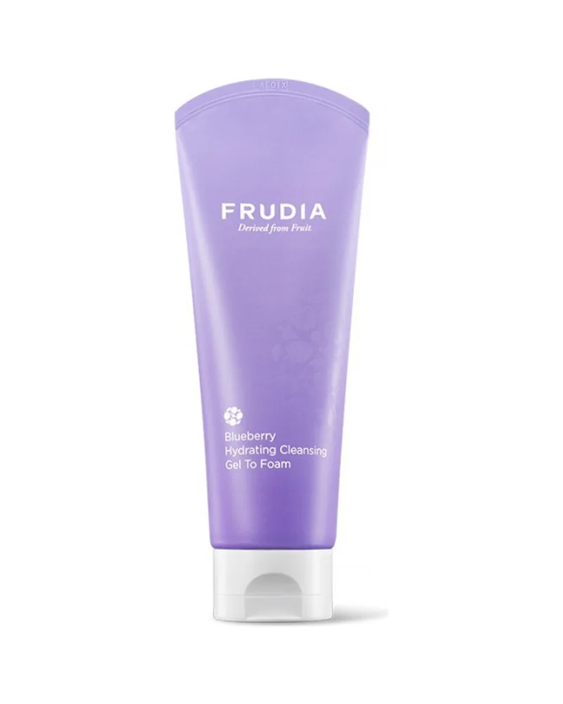 Tubo de Blueberry Hydrating Cleansing Gel to Foam sobre fondo blanco