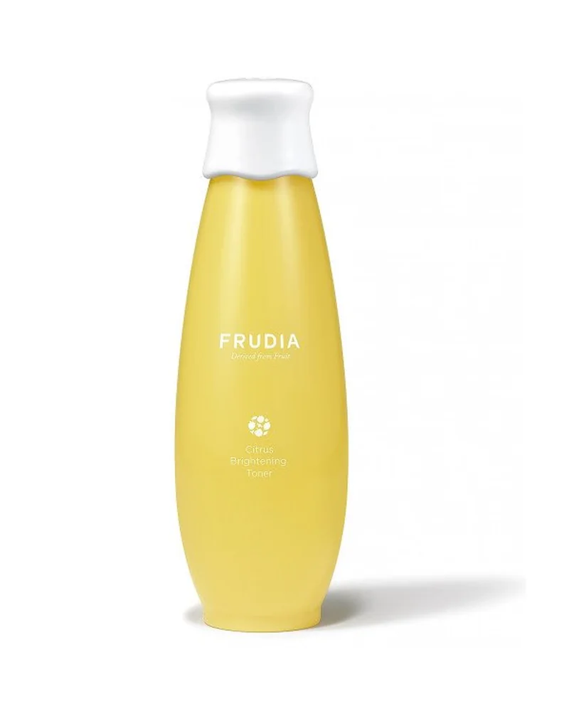Frasco de Citrus Brightening Toner sobre fondo blanco