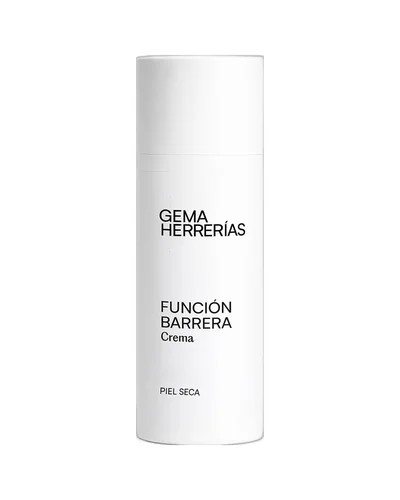 Envase de Función Barrera Crema piel seca sobre fondo blanco