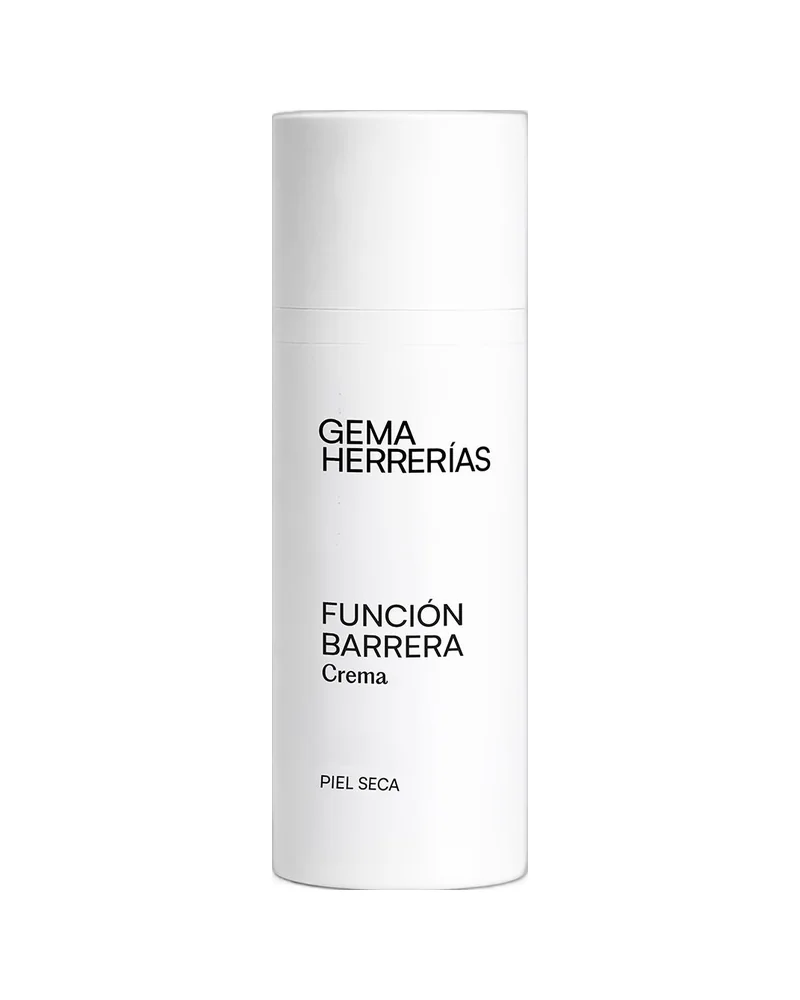 Envase de Función Barrera Crema piel seca sobre fondo blanco
