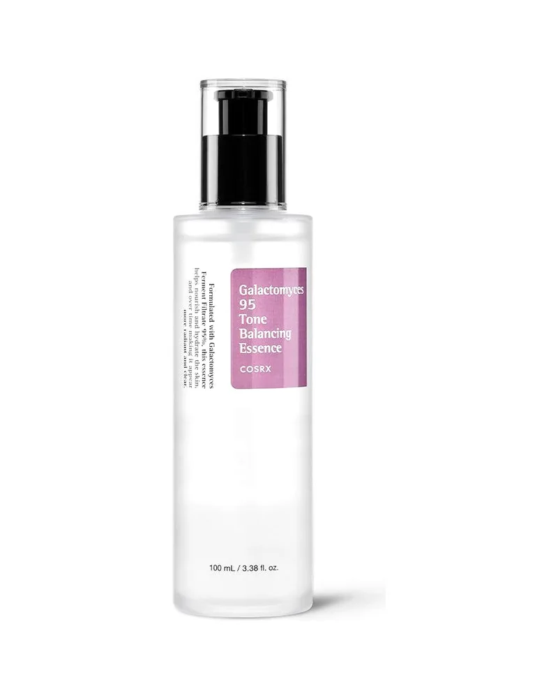 Envase de Galactomyces 95 Tone Balancing Essence sobre fondo blanco