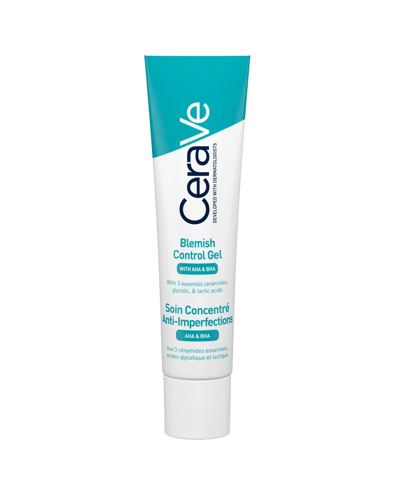 Envase de Gel Control Imperfecciones sobre fondo blanco