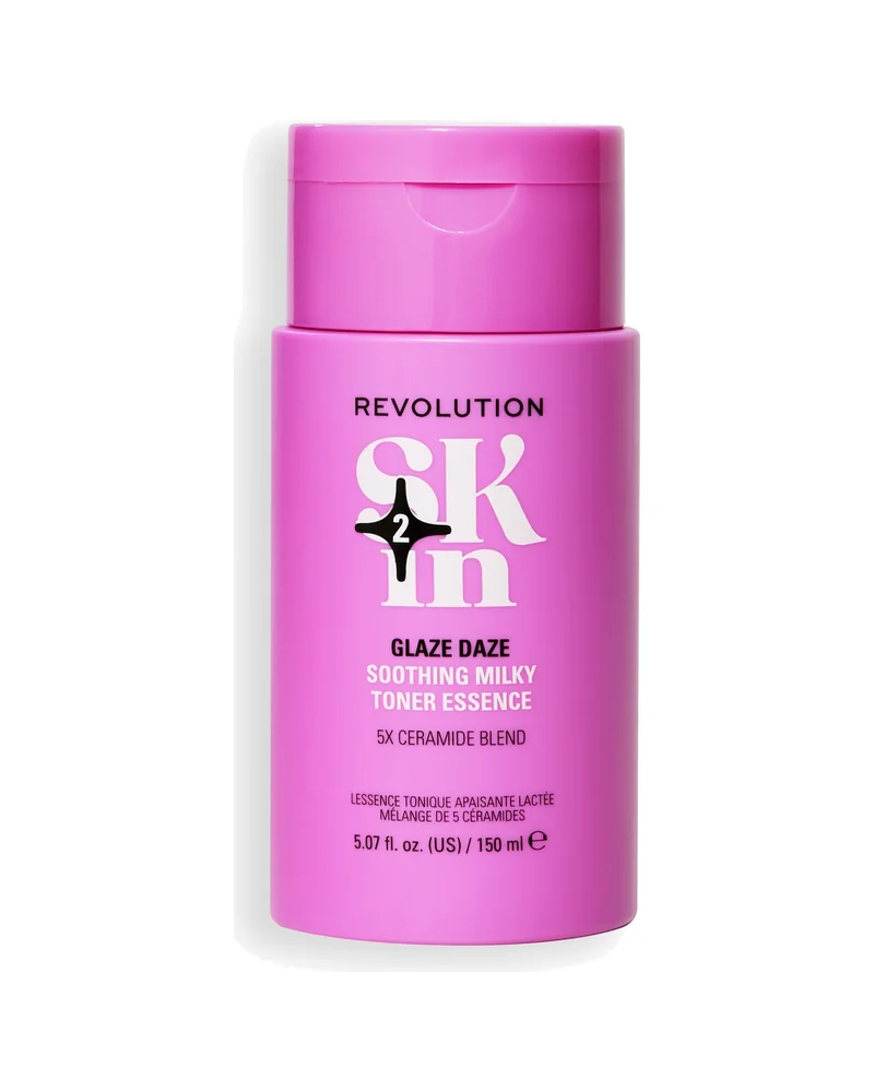 Envase de Glaze Daze Ceramide Soothing Milky Toner sobre fondo blanco