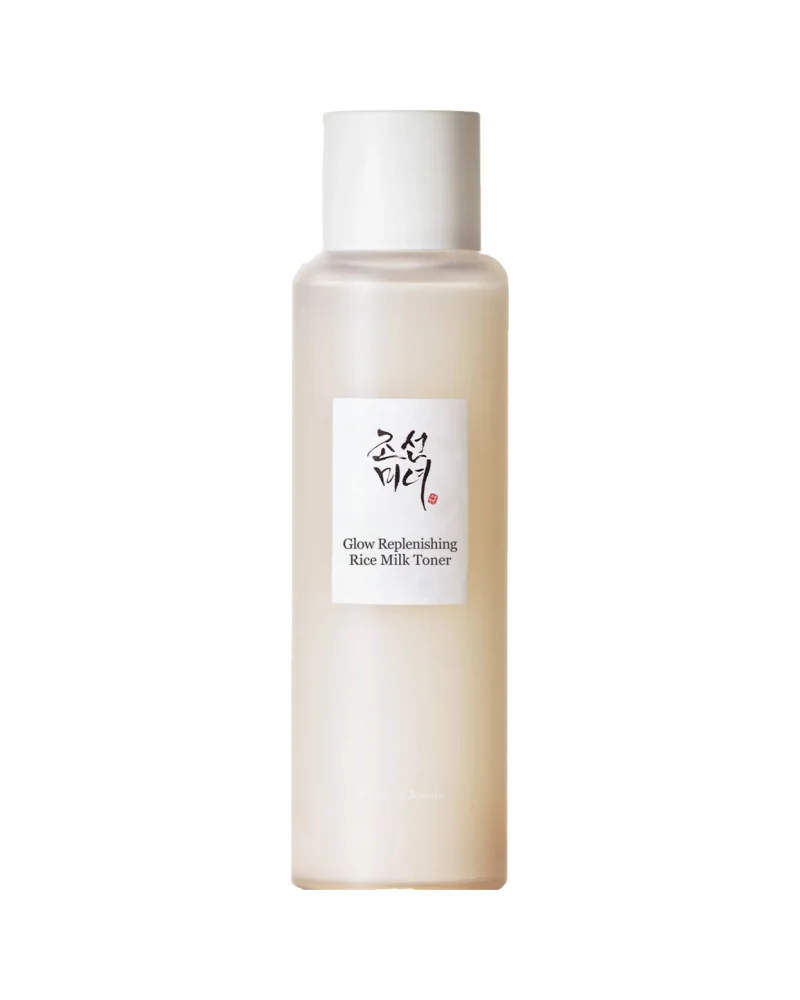 Envase de Glow Replenishing Rice Milk sobre fondo blanco