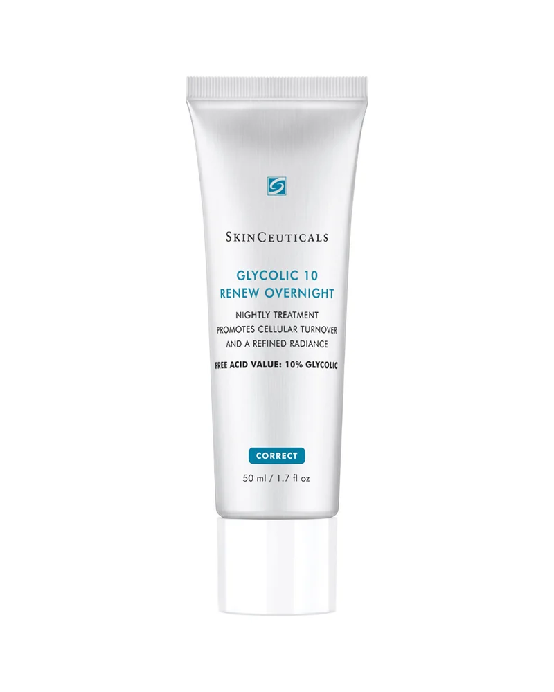 Envase de Glycolic 10 Renew Overnight sobre fondo blanco
