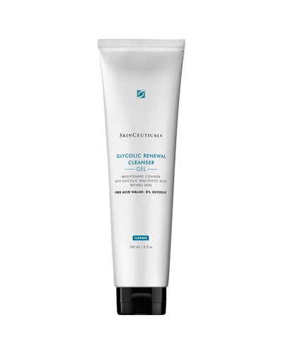 Envase de Glycolic Renewal Cleanser sobre fondo blanco